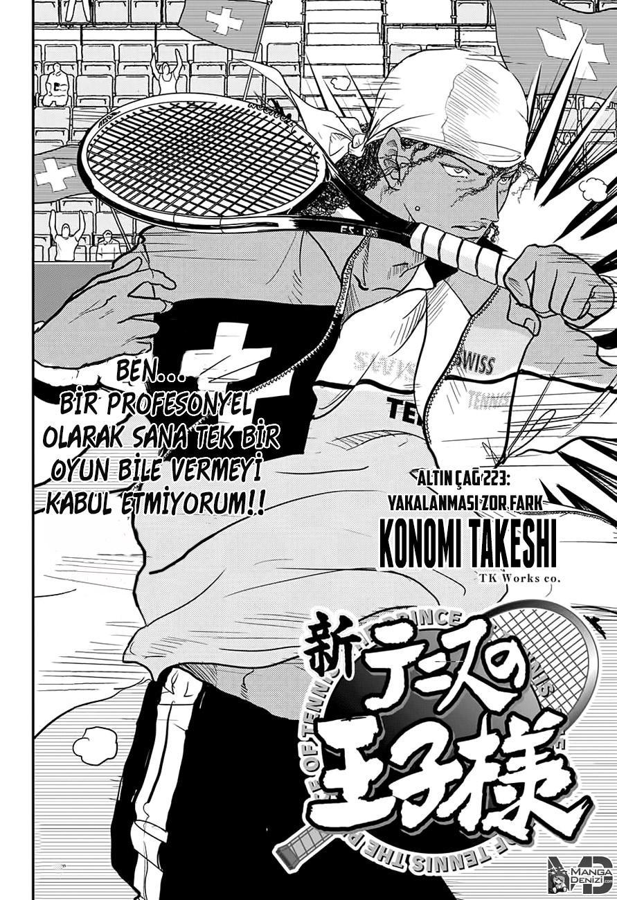 New Prince of Tennis mangasının 223 bölümünün 3. sayfasını okuyorsunuz.
