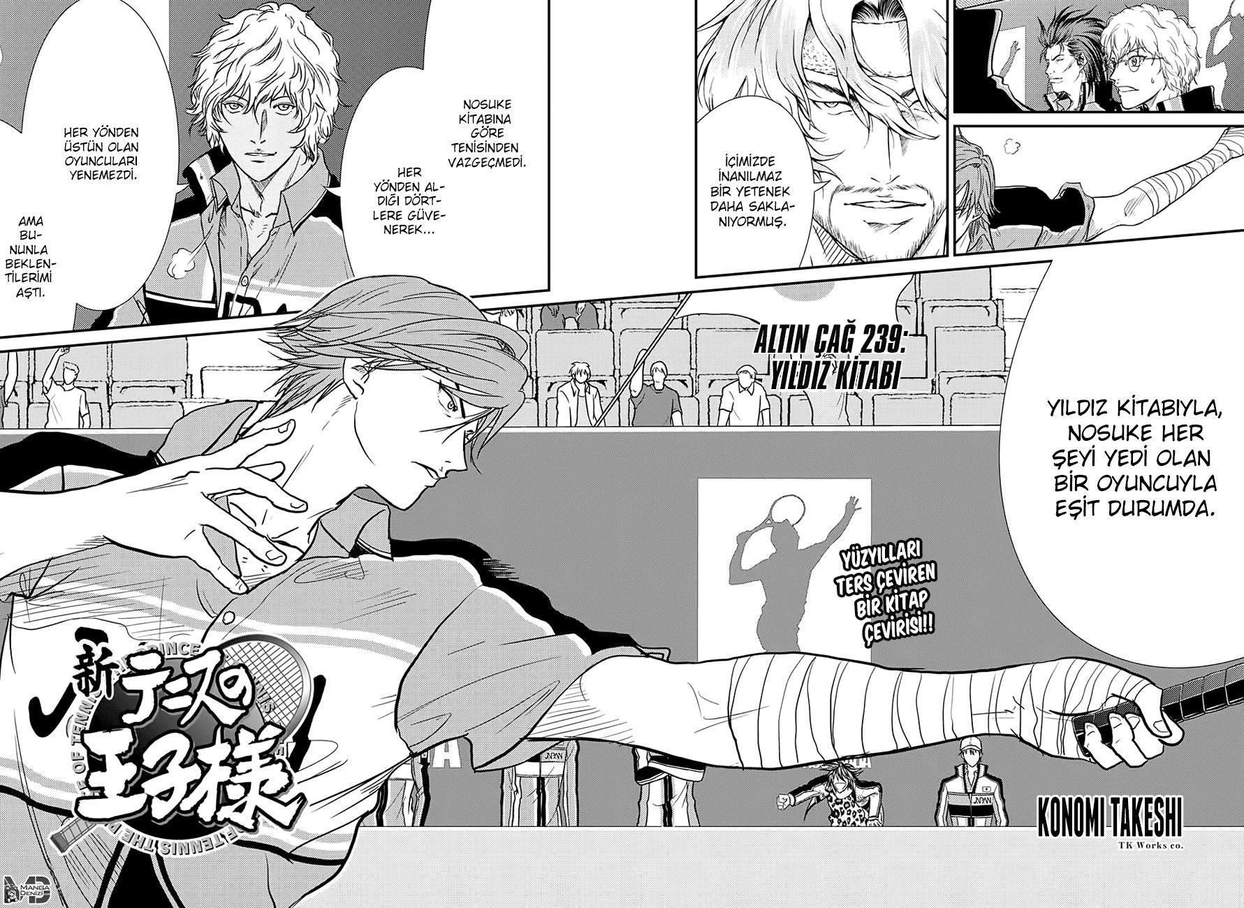 New Prince of Tennis mangasının 239 bölümünün 3. sayfasını okuyorsunuz.