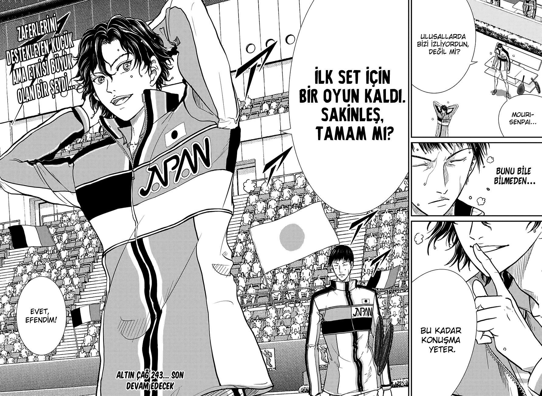 New Prince of Tennis mangasının 243 bölümünün 15. sayfasını okuyorsunuz.