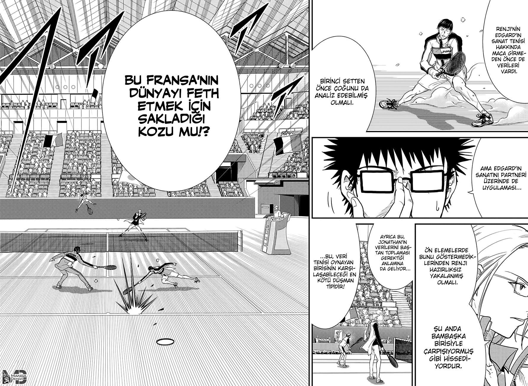 New Prince of Tennis mangasının 245 bölümünün 15. sayfasını okuyorsunuz.