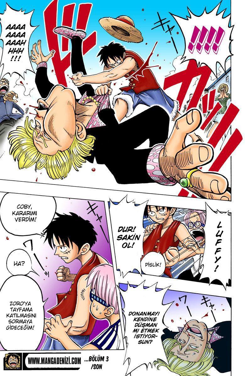 One Piece [Renkli] mangasının 0003 bölümünün 22. sayfasını okuyorsunuz.