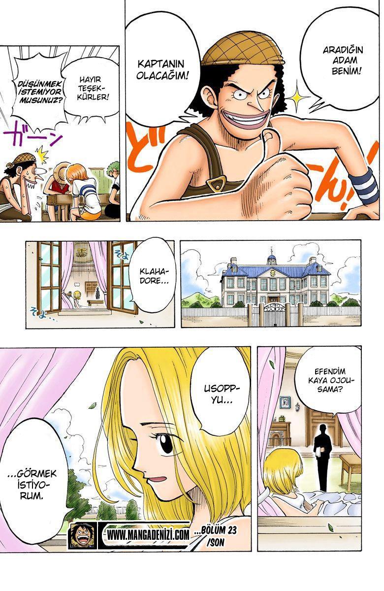 One Piece [Renkli] mangasının 0023 bölümünün 20. sayfasını okuyorsunuz.