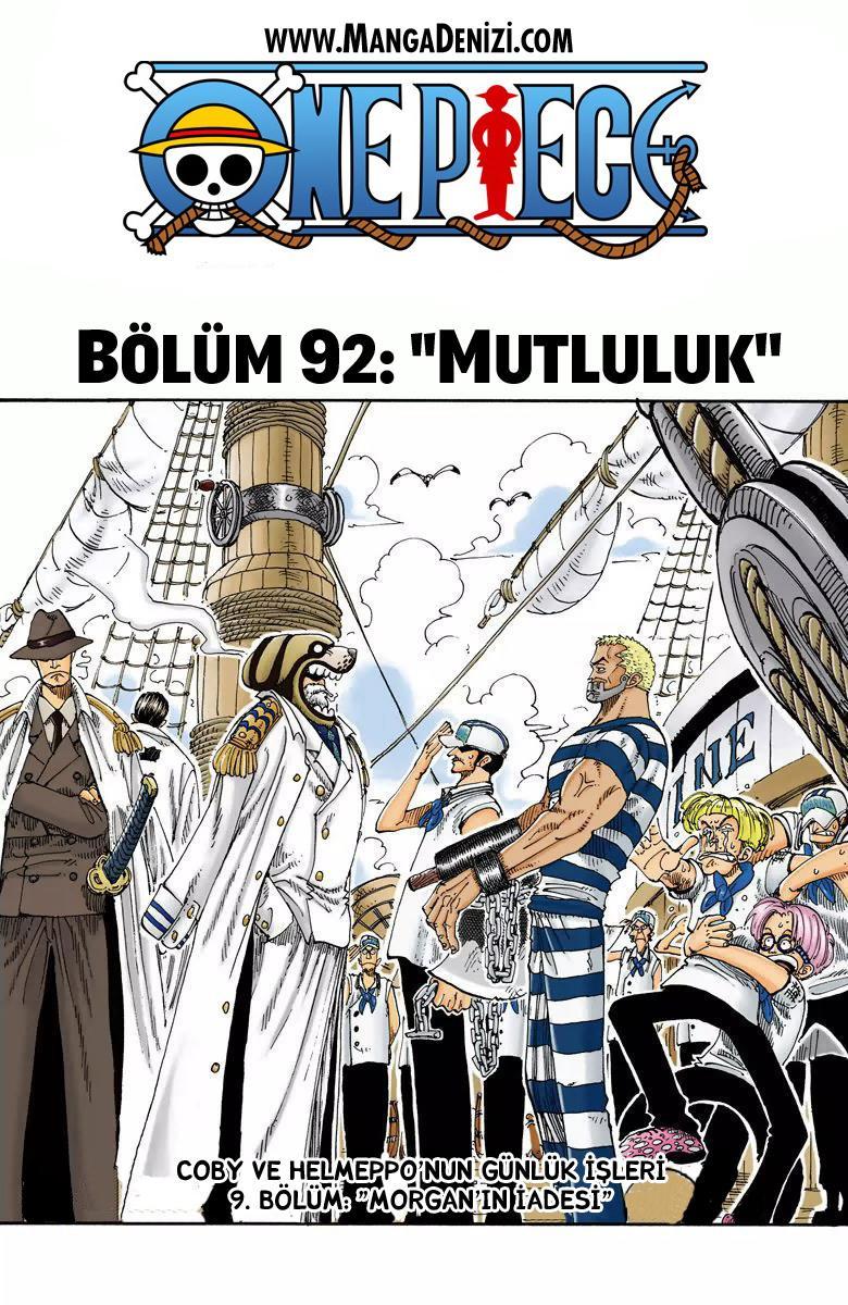 One Piece [Renkli] mangasının 0092 bölümünün 2. sayfasını okuyorsunuz.