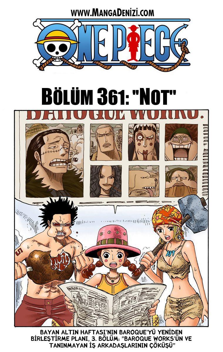 One Piece [Renkli] mangasının 0361 bölümünün 2. sayfasını okuyorsunuz.