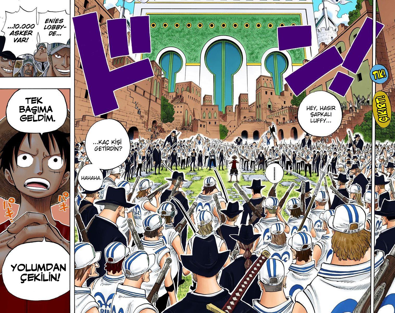 One Piece [Renkli] mangasının 0377 bölümünün 17. sayfasını okuyorsunuz.