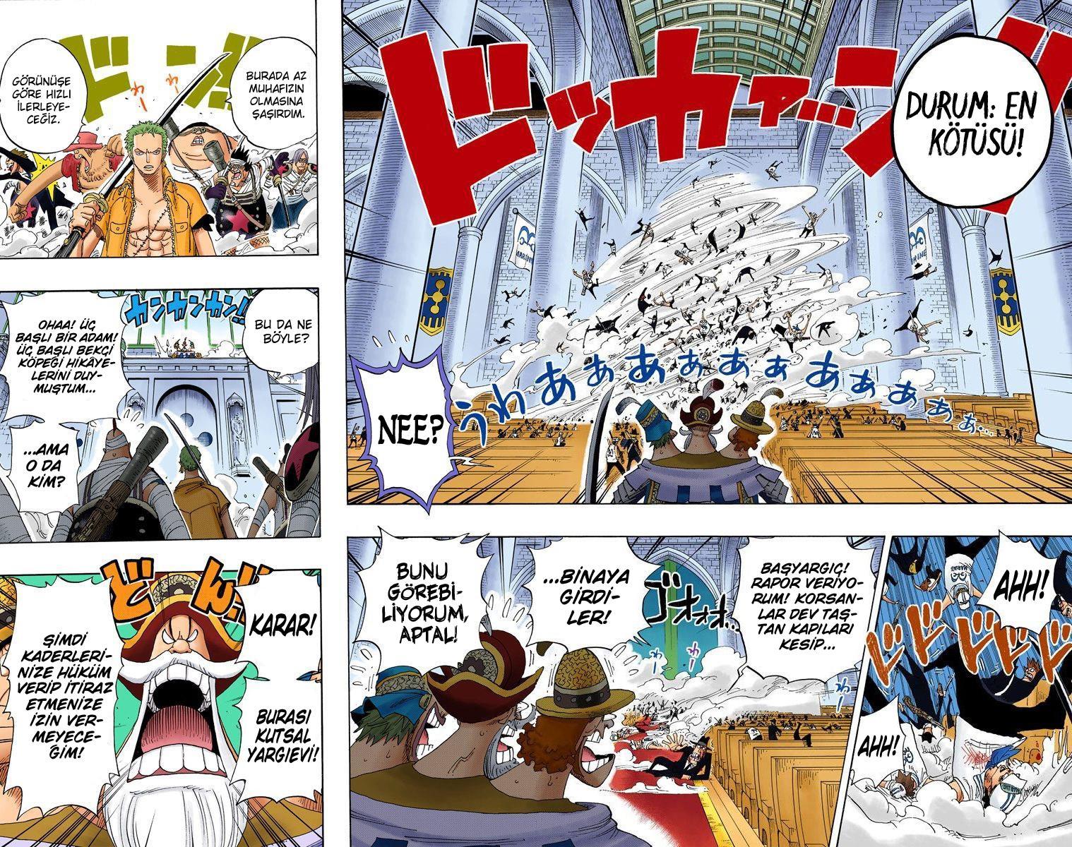 One Piece [Renkli] mangasının 0387 bölümünün 4. sayfasını okuyorsunuz.