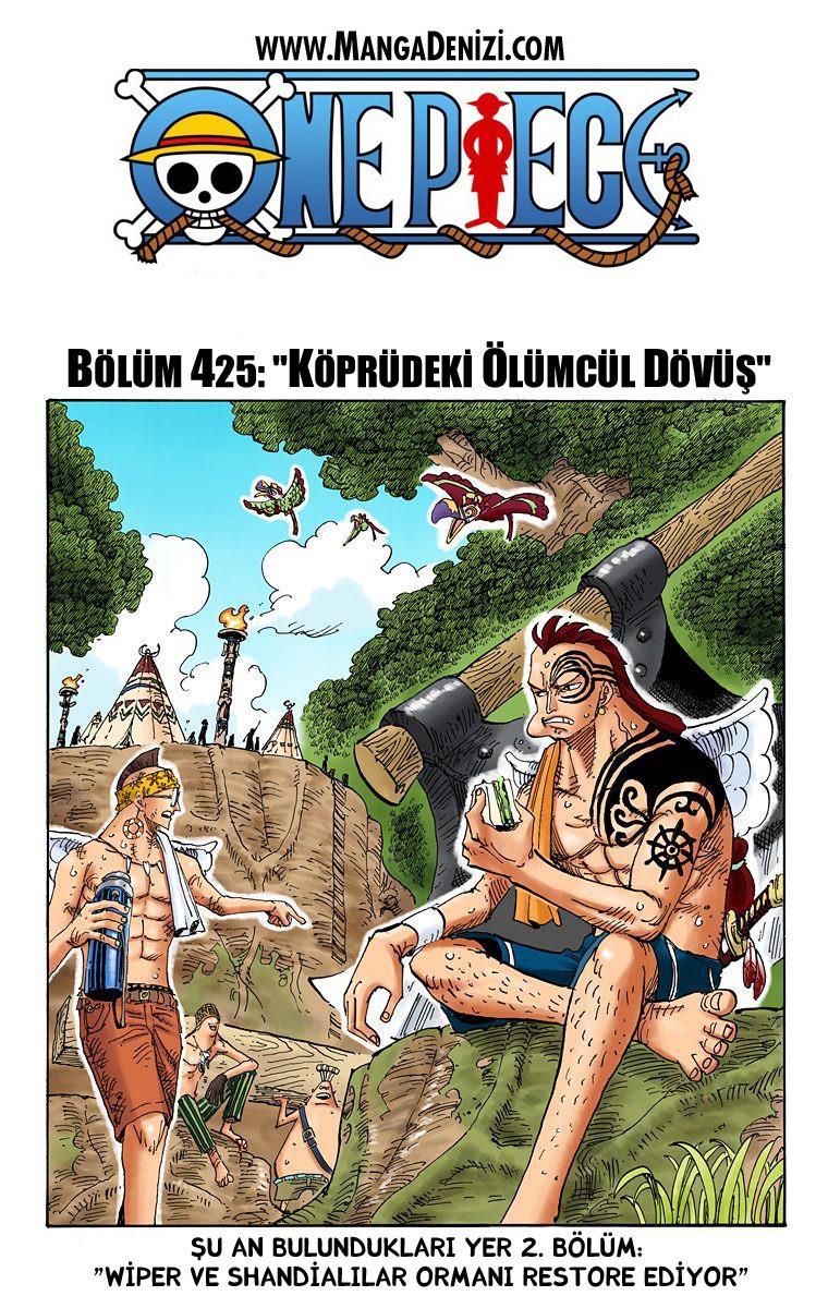 One Piece [Renkli] mangasının 0425 bölümünün 2. sayfasını okuyorsunuz.