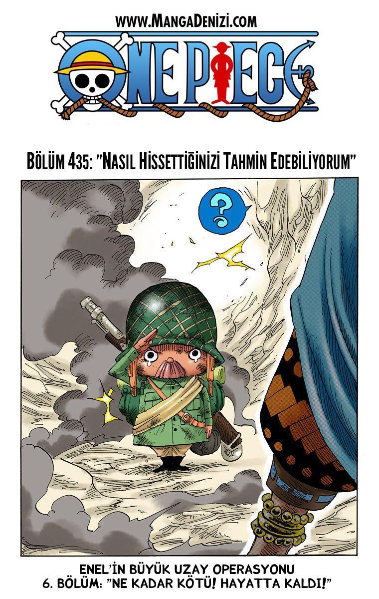 One Piece [Renkli] mangasının 0435 bölümünün 2. sayfasını okuyorsunuz.