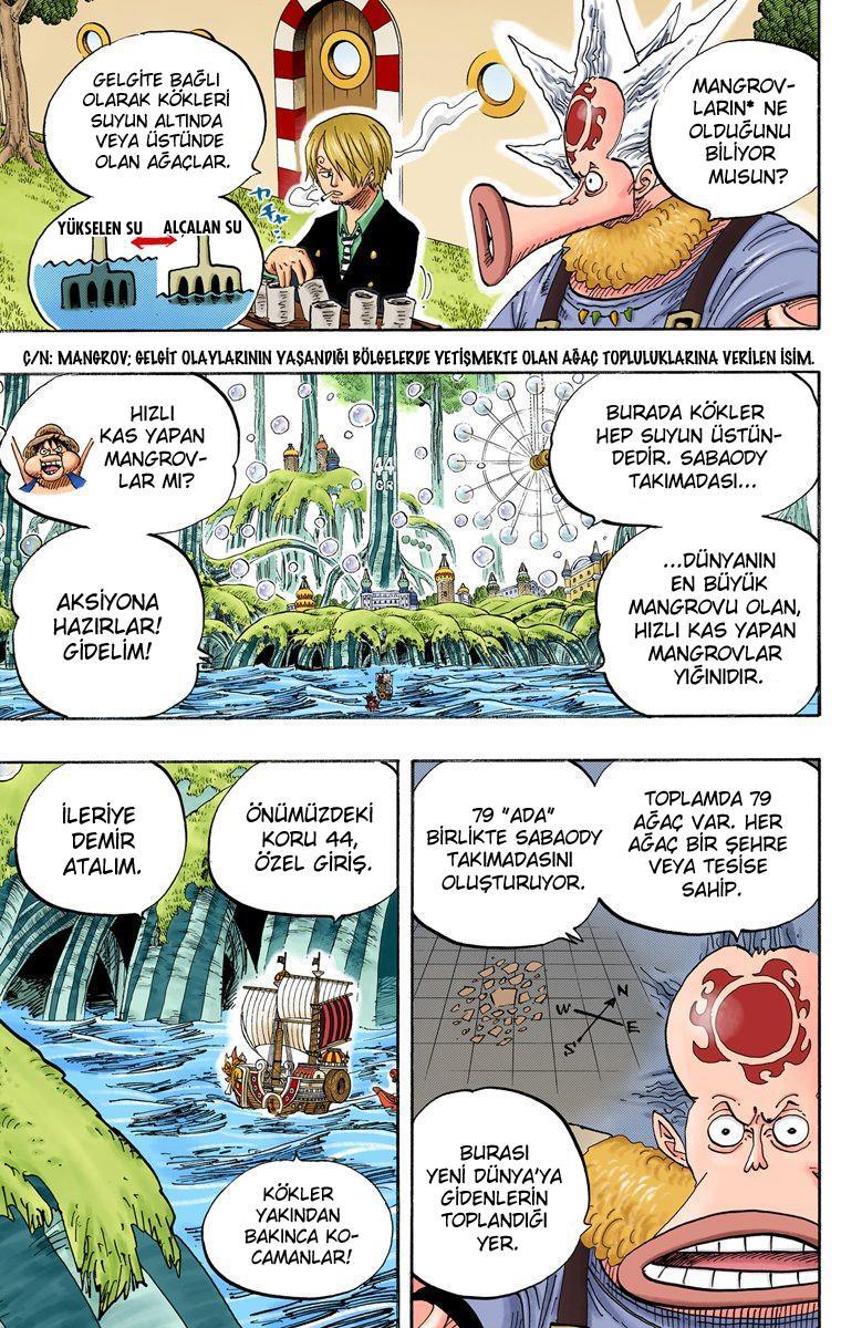 One Piece [Renkli] mangasının 0496 bölümünün 15. sayfasını okuyorsunuz.