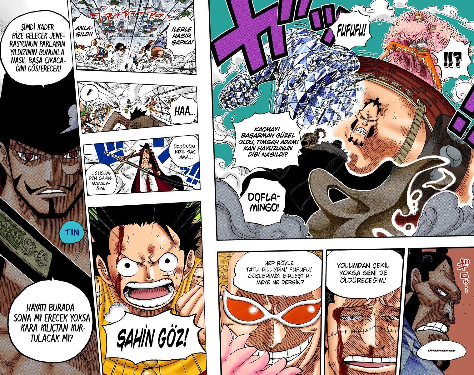 One Piece [Renkli] mangasının 0560 bölümünün 14. sayfasını okuyorsunuz.