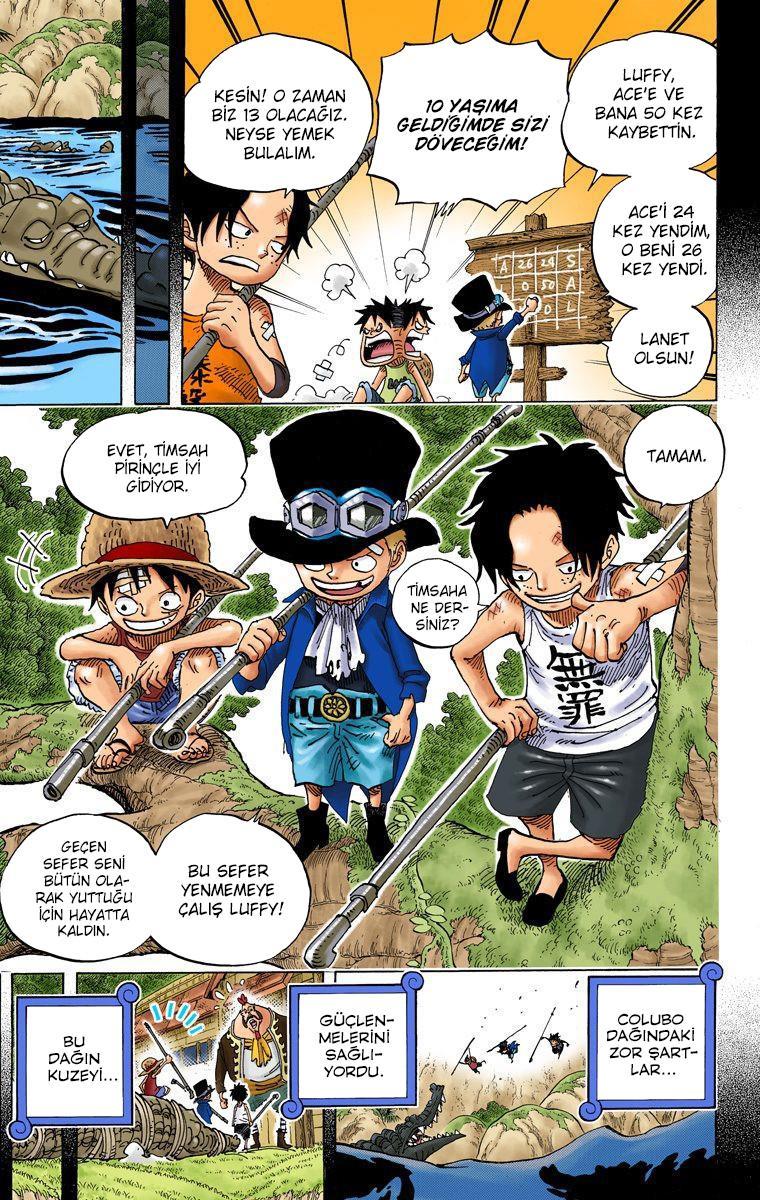 One Piece [Renkli] mangasının 0585 bölümünün 4. sayfasını okuyorsunuz.
