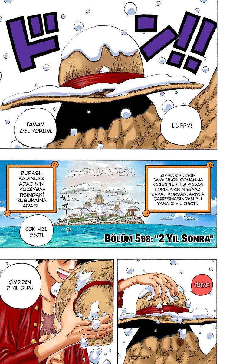 One Piece [Renkli] mangasının 0598 bölümünün 3. sayfasını okuyorsunuz.