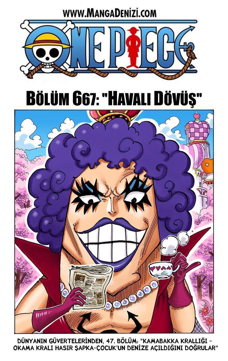 One Piece [Renkli] mangasının 667 bölümünün 2. sayfasını okuyorsunuz.