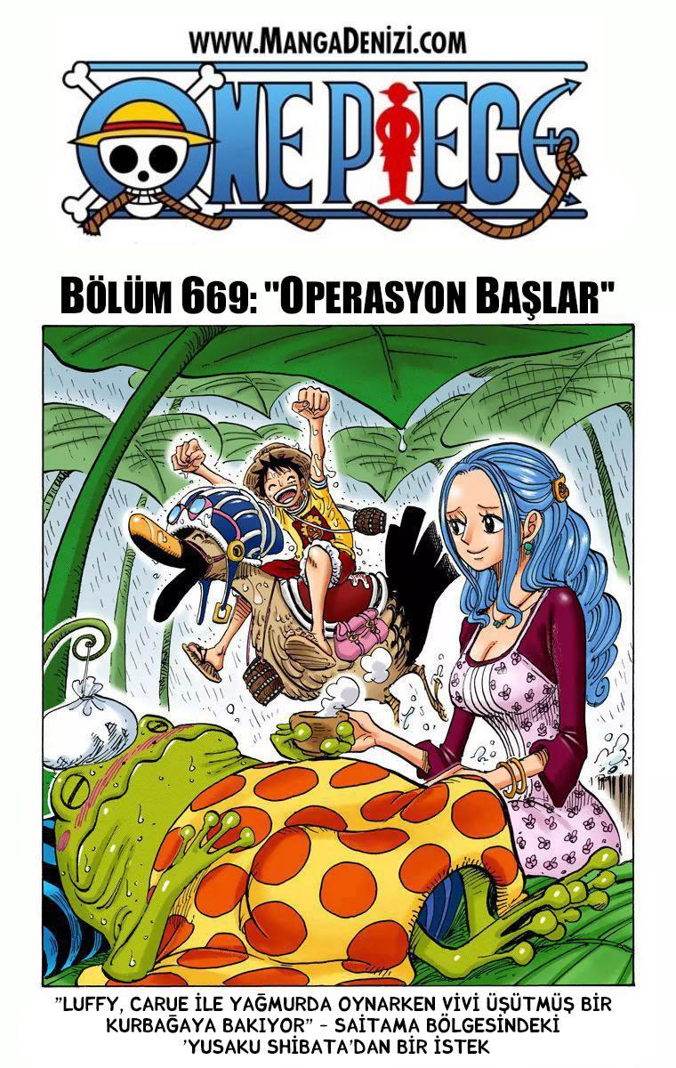 One Piece [Renkli] mangasının 669 bölümünün 2. sayfasını okuyorsunuz.