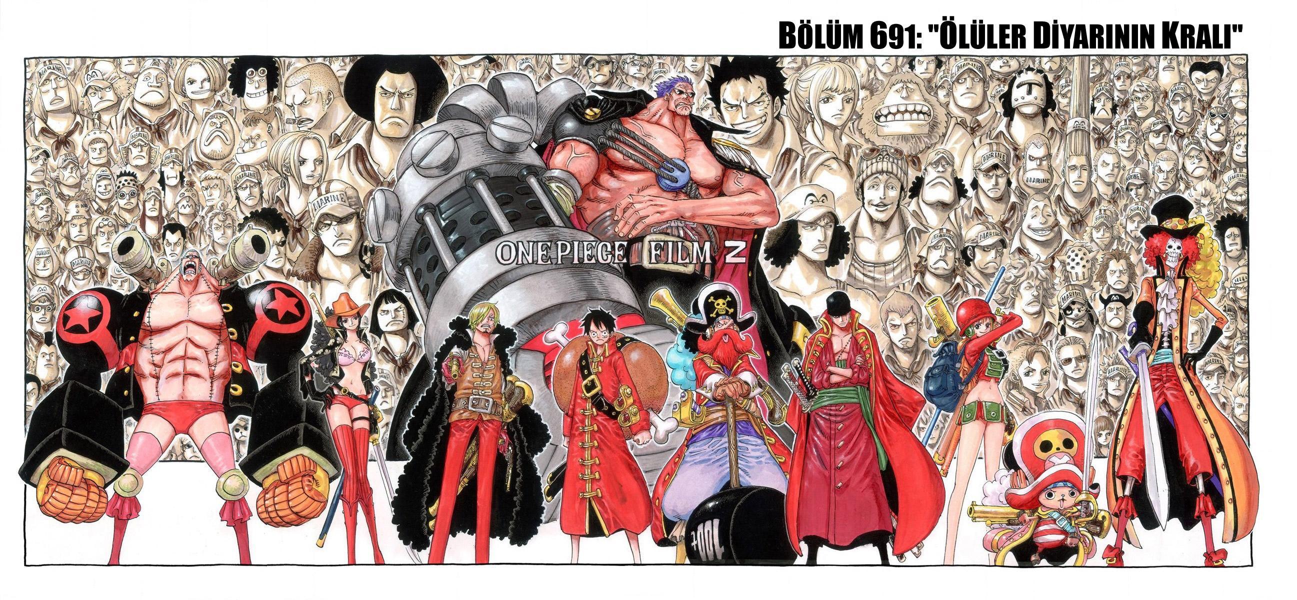 One Piece [Renkli] mangasının 691 bölümünün 2. sayfasını okuyorsunuz.