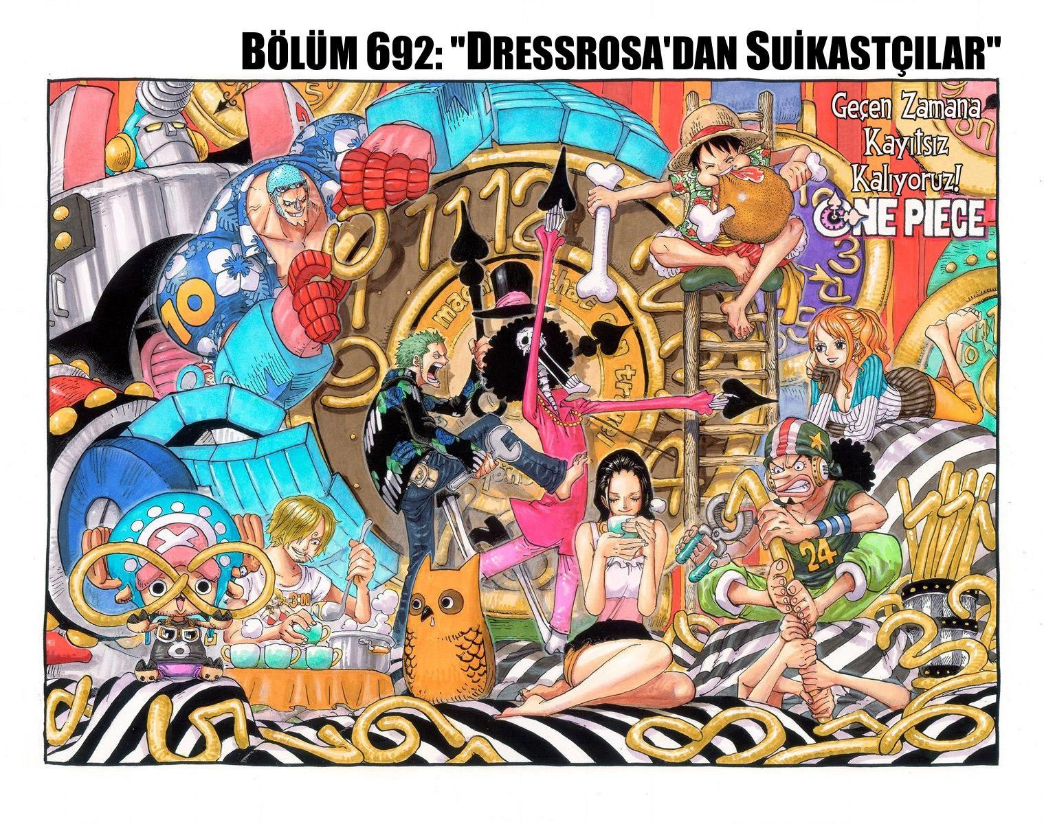 One Piece [Renkli] mangasının 692 bölümünün 2. sayfasını okuyorsunuz.