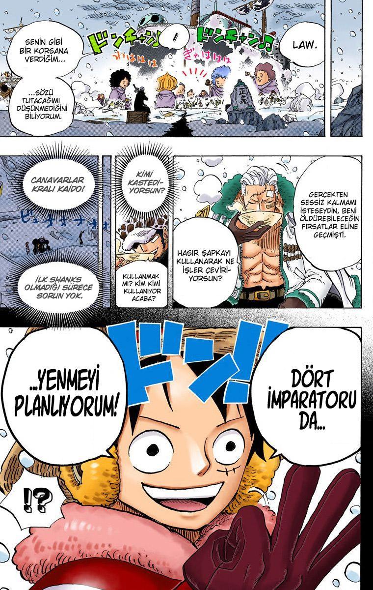 One Piece [Renkli] mangasının 696 bölümünün 19. sayfasını okuyorsunuz.