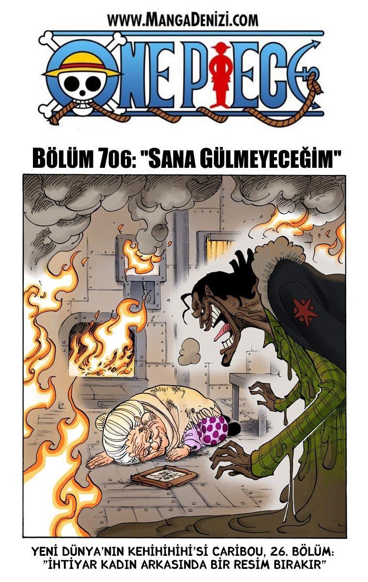 One Piece [Renkli] mangasının 706 bölümünün 2. sayfasını okuyorsunuz.