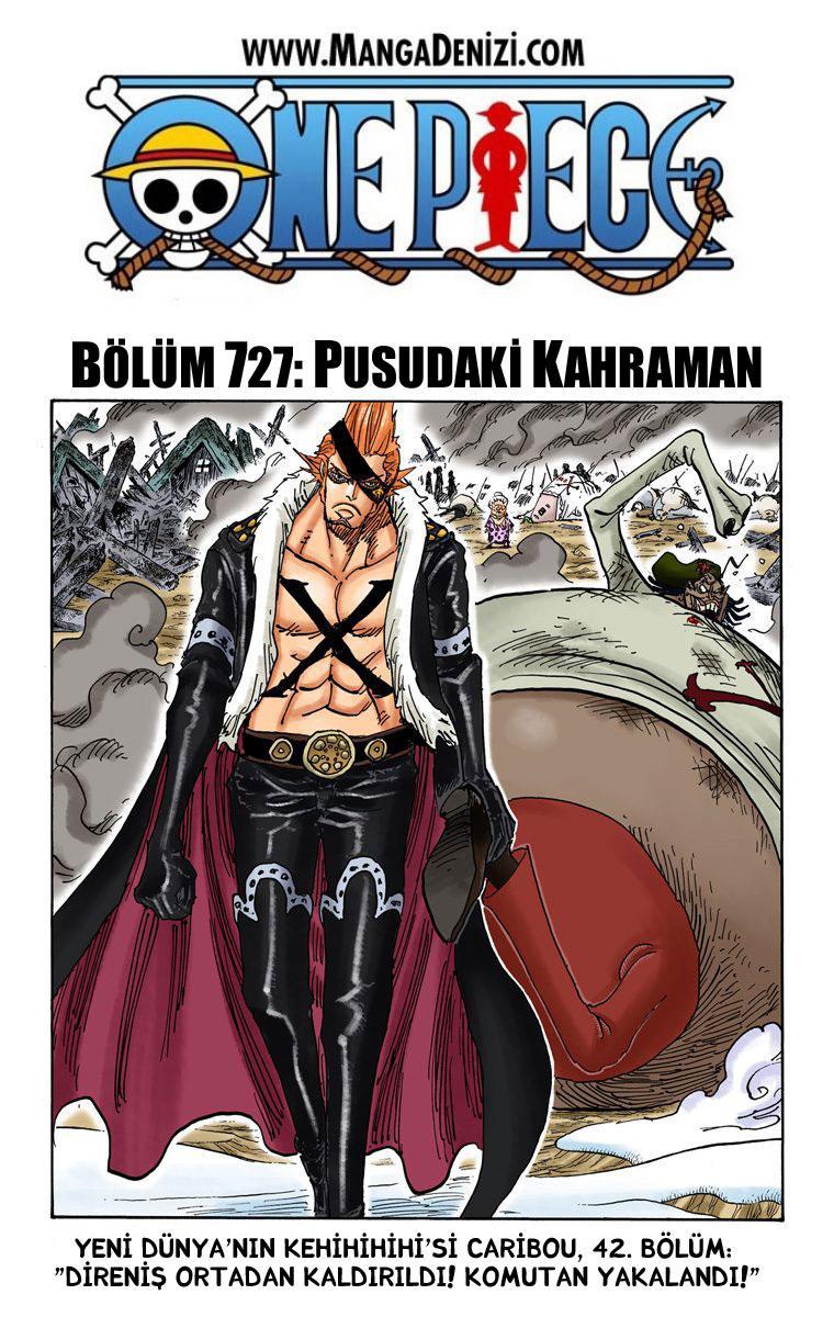 One Piece [Renkli] mangasının 727 bölümünün 2. sayfasını okuyorsunuz.