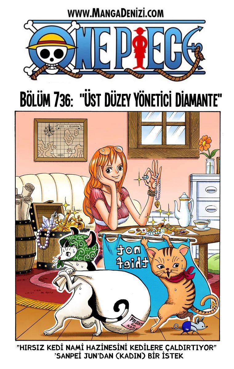 One Piece [Renkli] mangasının 736 bölümünün 2. sayfasını okuyorsunuz.