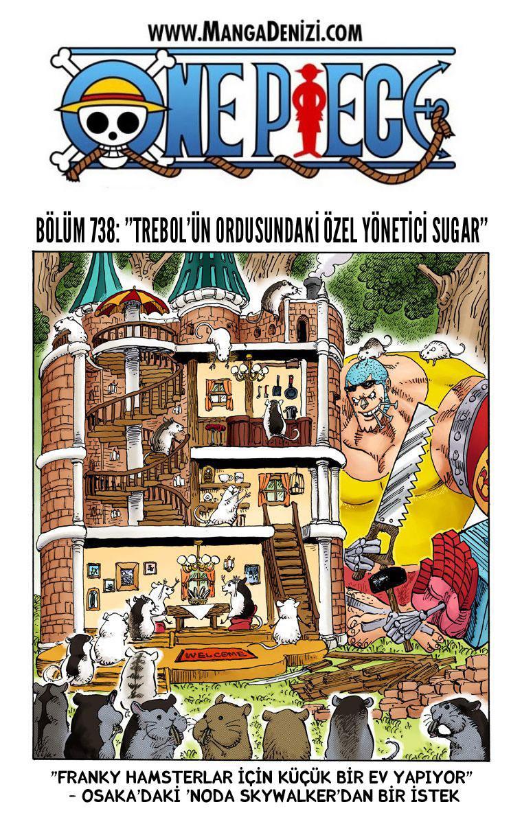 One Piece [Renkli] mangasının 738 bölümünün 2. sayfasını okuyorsunuz.