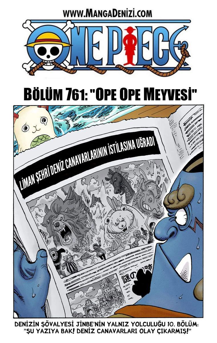 One Piece [Renkli] mangasının 761 bölümünün 2. sayfasını okuyorsunuz.