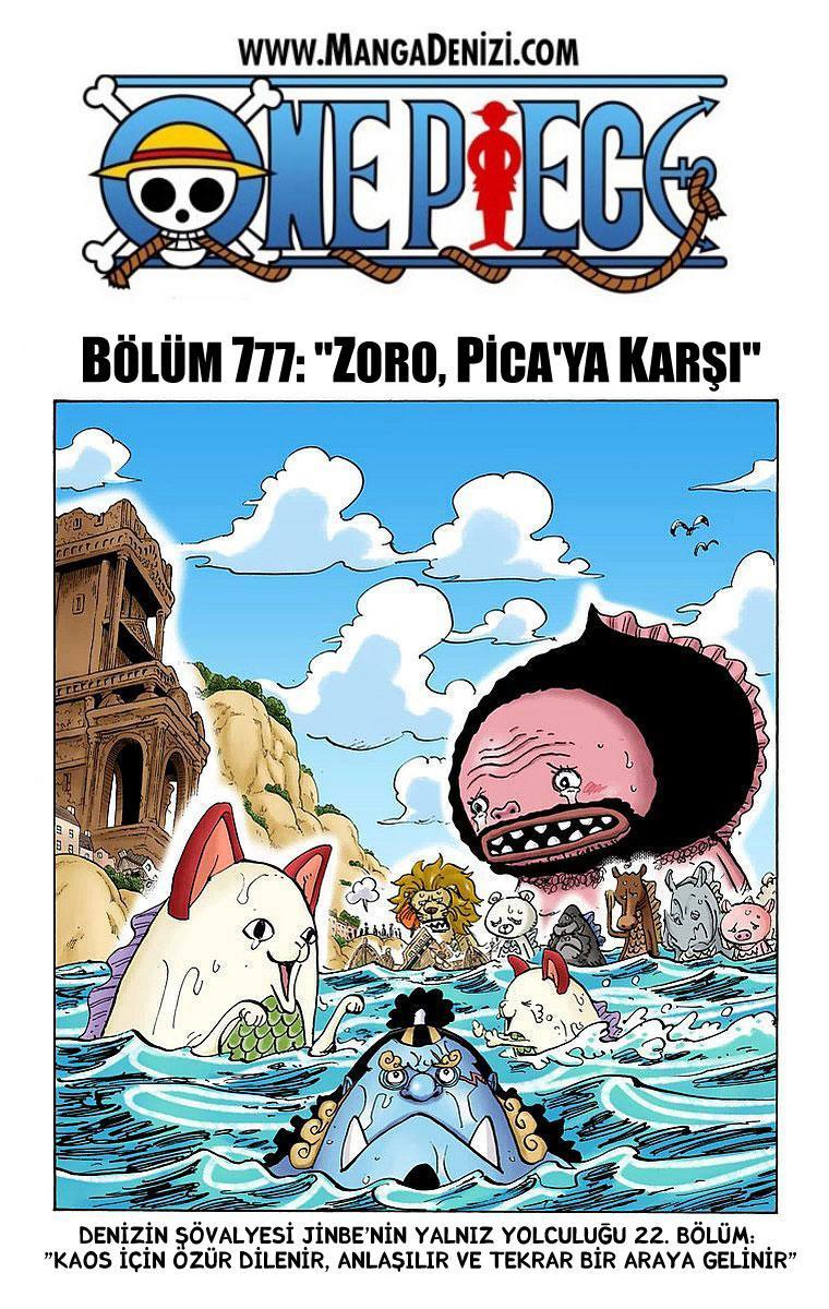 One Piece [Renkli] mangasının 777 bölümünün 2. sayfasını okuyorsunuz.