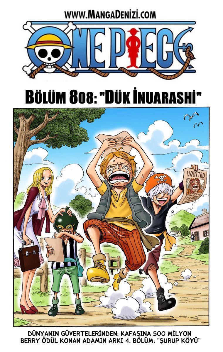 One Piece [Renkli] mangasının 808 bölümünün 2. sayfasını okuyorsunuz.
