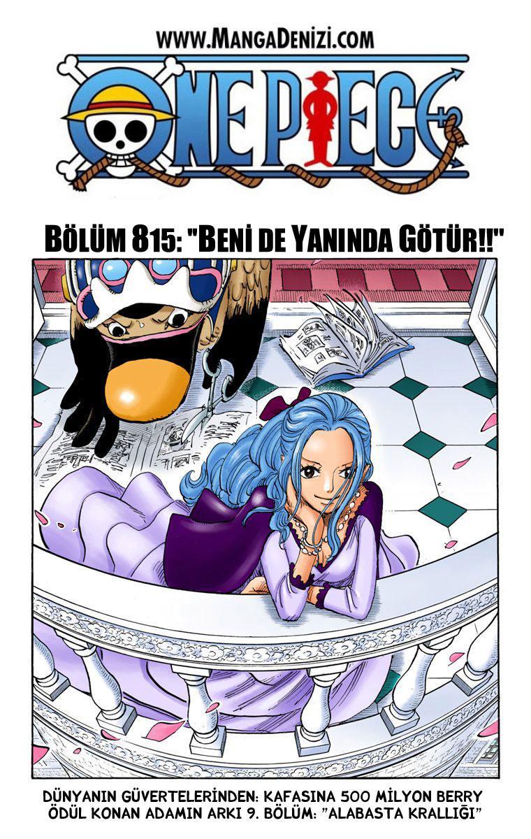 One Piece [Renkli] mangasının 815 bölümünün 2. sayfasını okuyorsunuz.