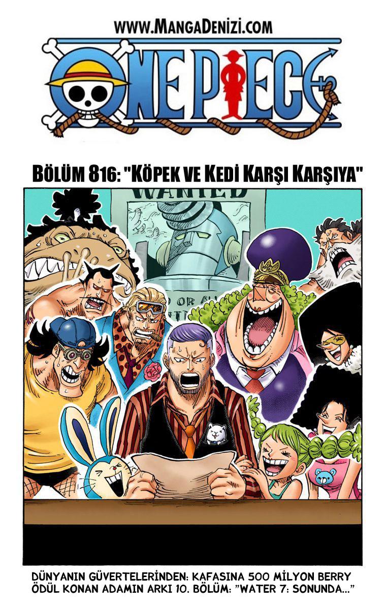 One Piece [Renkli] mangasının 816 bölümünün 2. sayfasını okuyorsunuz.