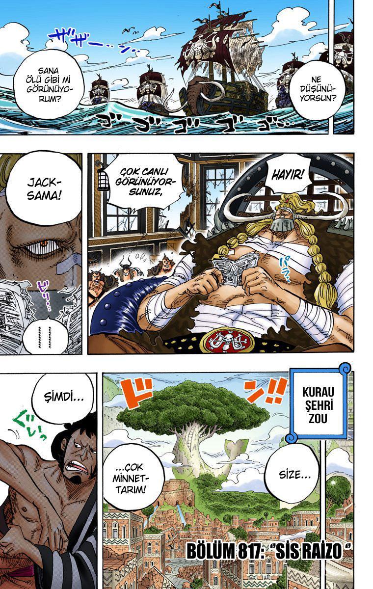 One Piece [Renkli] mangasının 817 bölümünün 2. sayfasını okuyorsunuz.