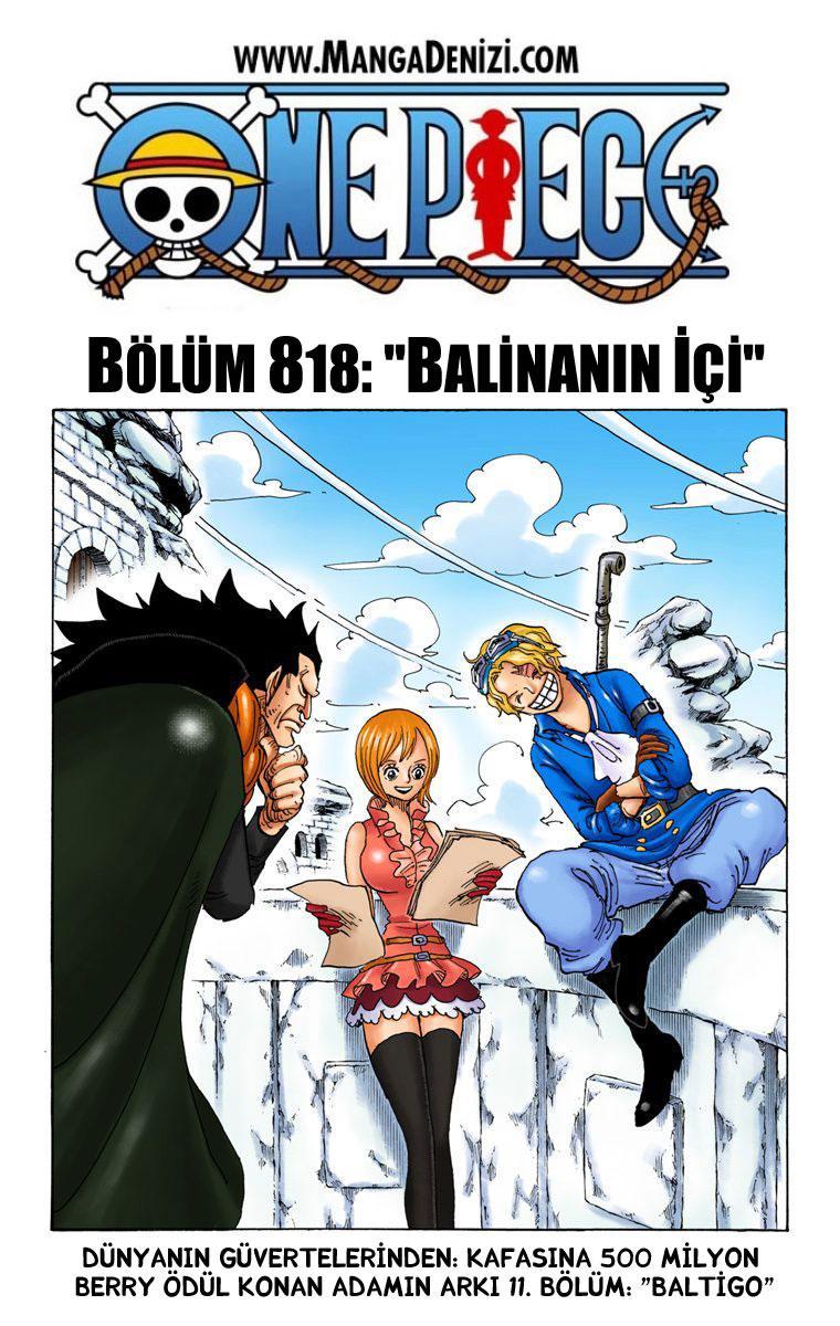 One Piece [Renkli] mangasının 818 bölümünün 2. sayfasını okuyorsunuz.