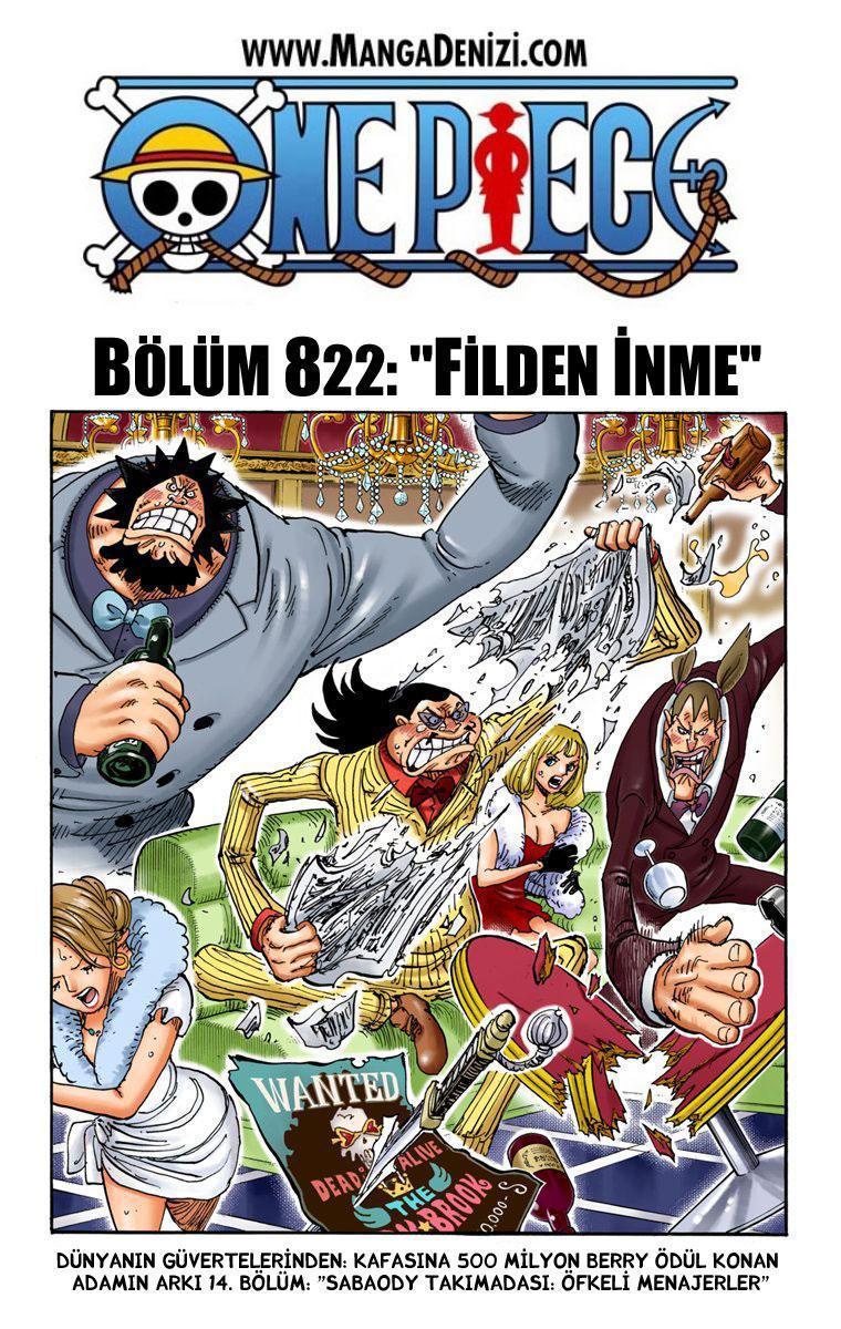 One Piece [Renkli] mangasının 822 bölümünün 2. sayfasını okuyorsunuz.