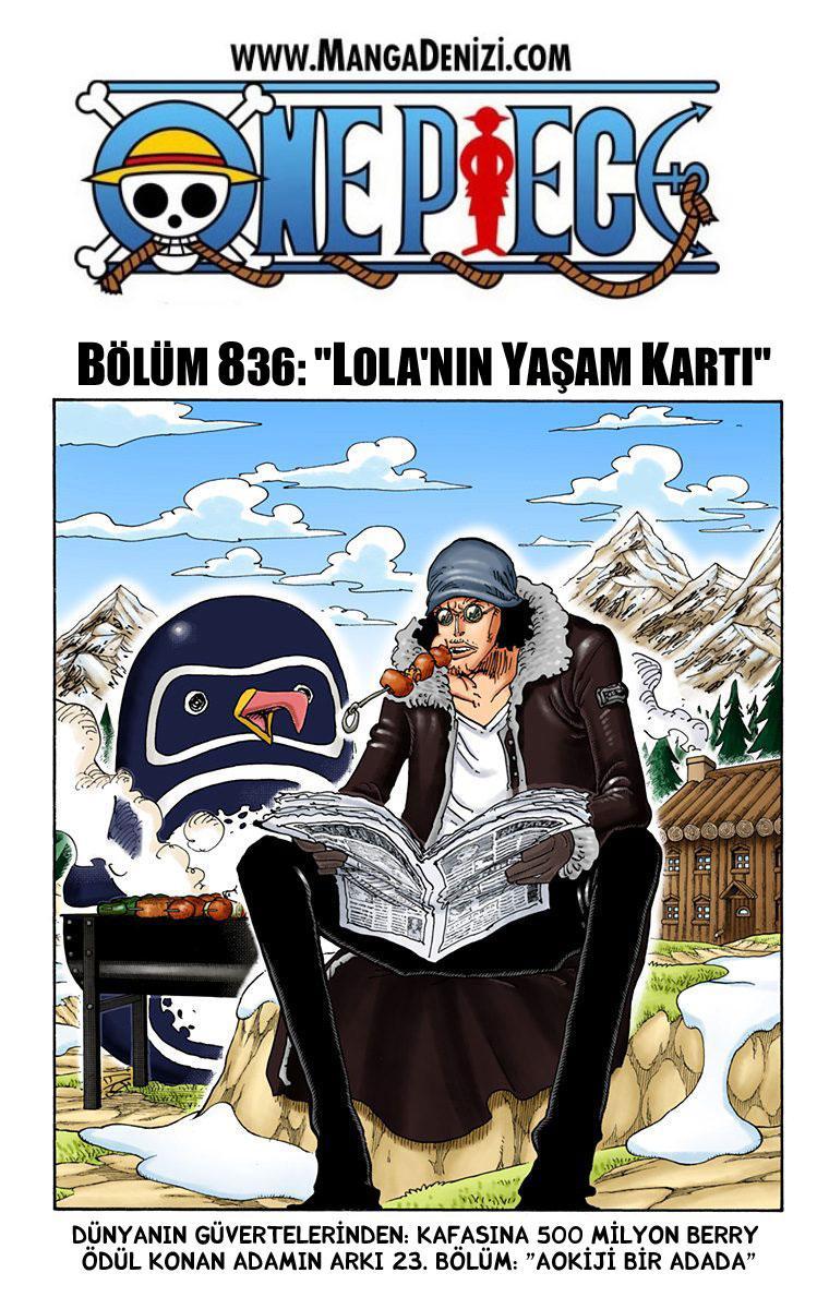 One Piece [Renkli] mangasının 836 bölümünün 2. sayfasını okuyorsunuz.