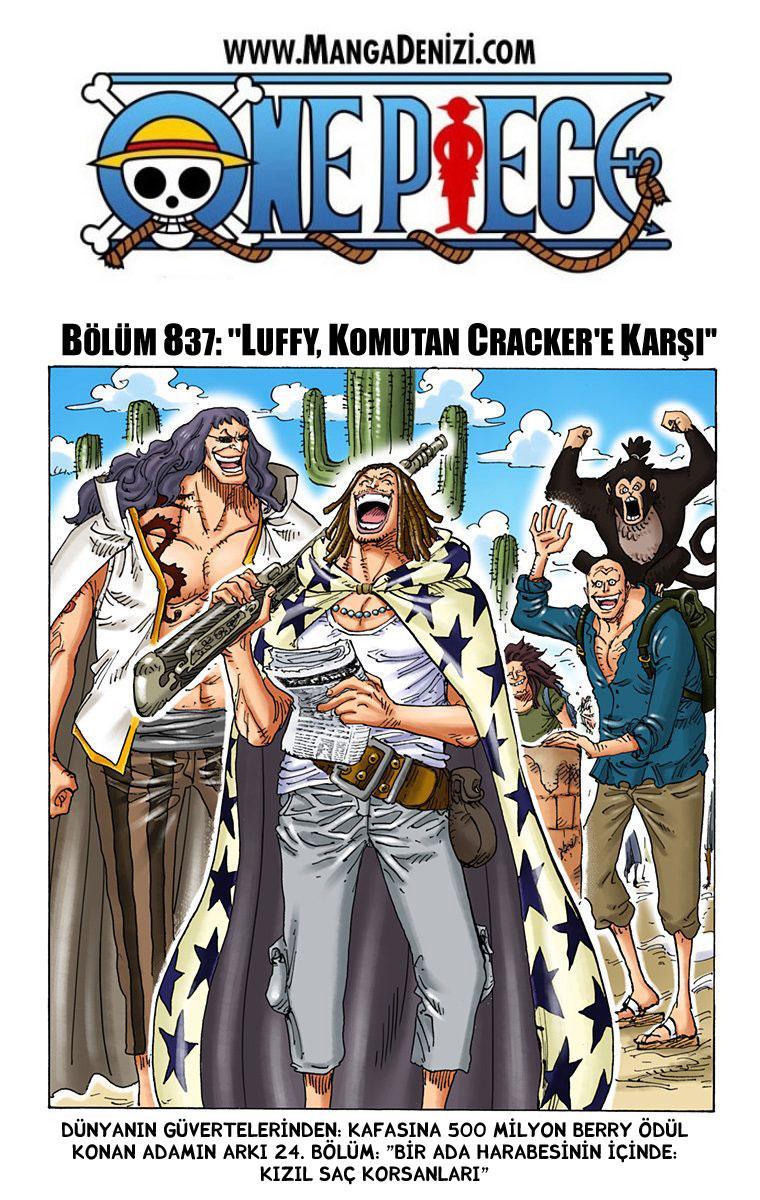 One Piece [Renkli] mangasının 837 bölümünün 2. sayfasını okuyorsunuz.