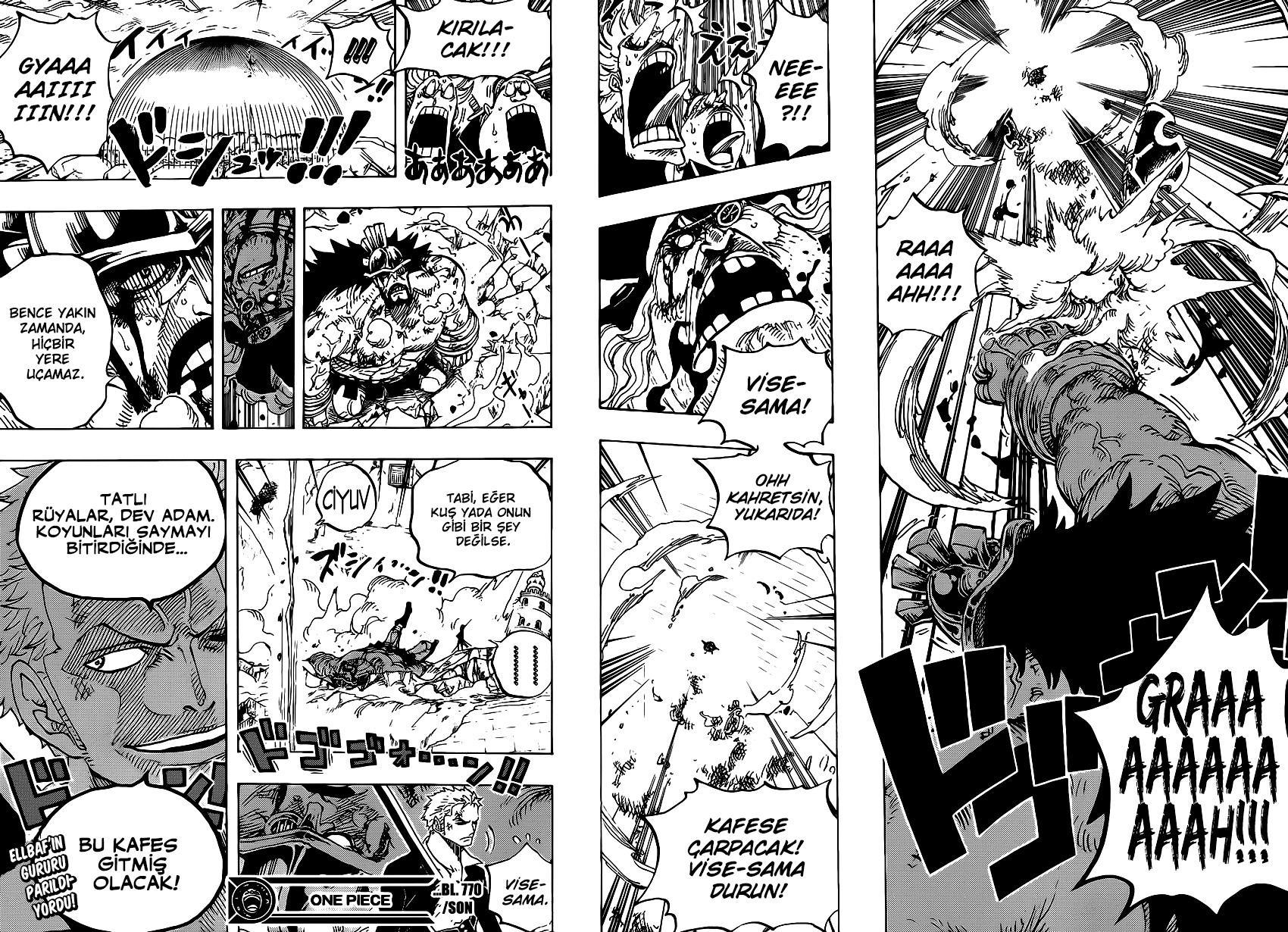 One Piece mangasının 0770 bölümünün 14. sayfasını okuyorsunuz.