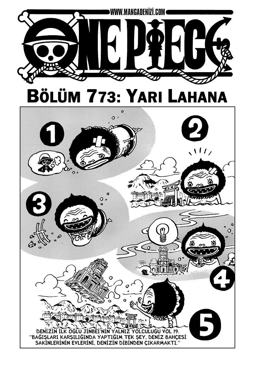 One Piece mangasının 0773 bölümünün 2. sayfasını okuyorsunuz.