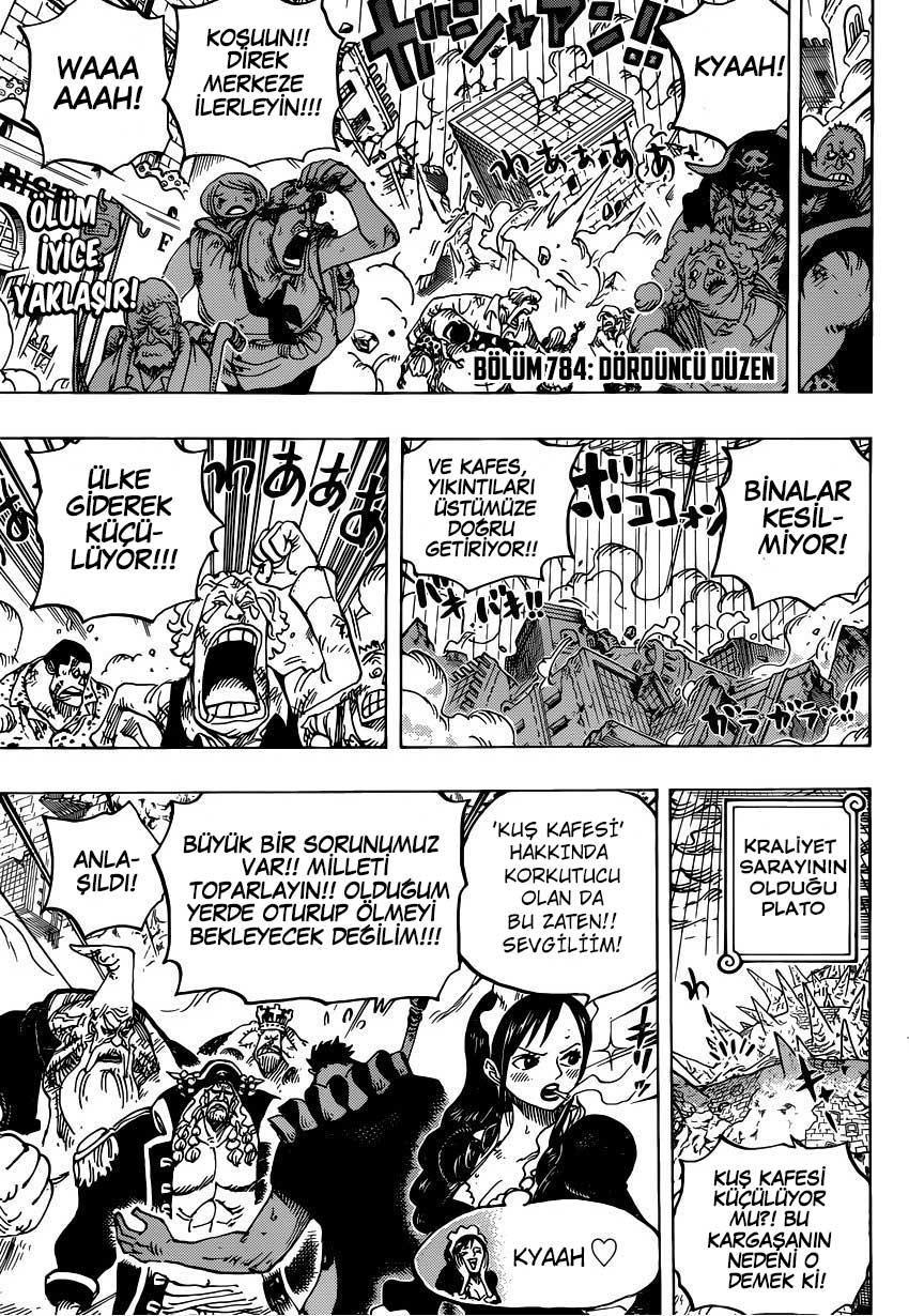 One Piece mangasının 0784 bölümünün 3. sayfasını okuyorsunuz.