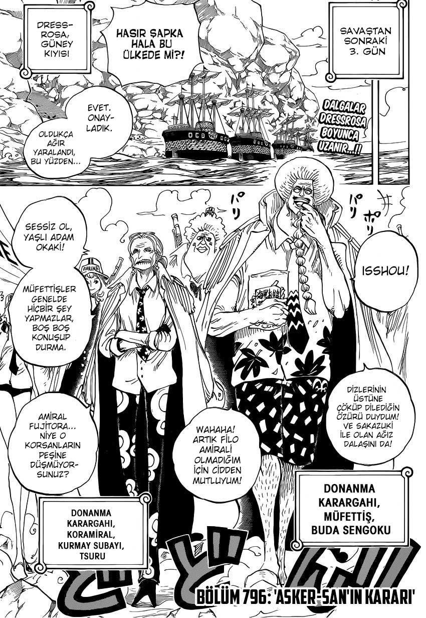 One Piece mangasının 0796 bölümünün 2. sayfasını okuyorsunuz.