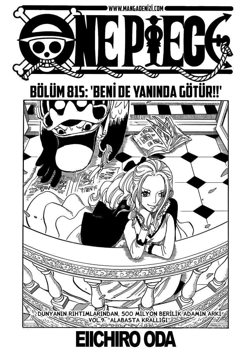 One Piece mangasının 0815 bölümünün 2. sayfasını okuyorsunuz.
