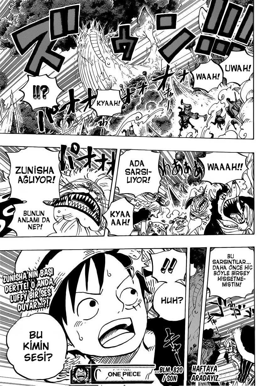 One Piece mangasının 0820 bölümünün 18. sayfasını okuyorsunuz.