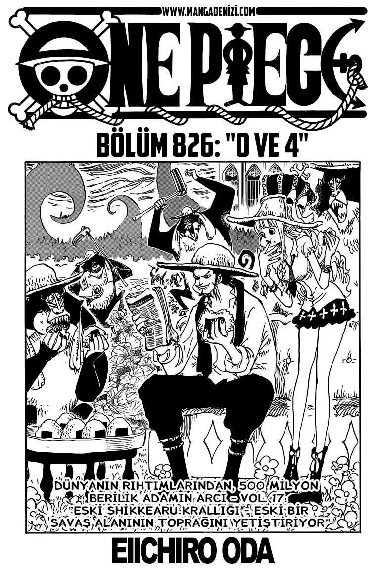 One Piece mangasının 0826 bölümünün 2. sayfasını okuyorsunuz.