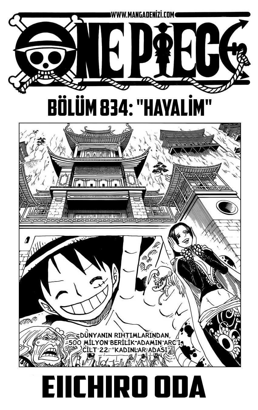 One Piece mangasının 0834 bölümünün 2. sayfasını okuyorsunuz.
