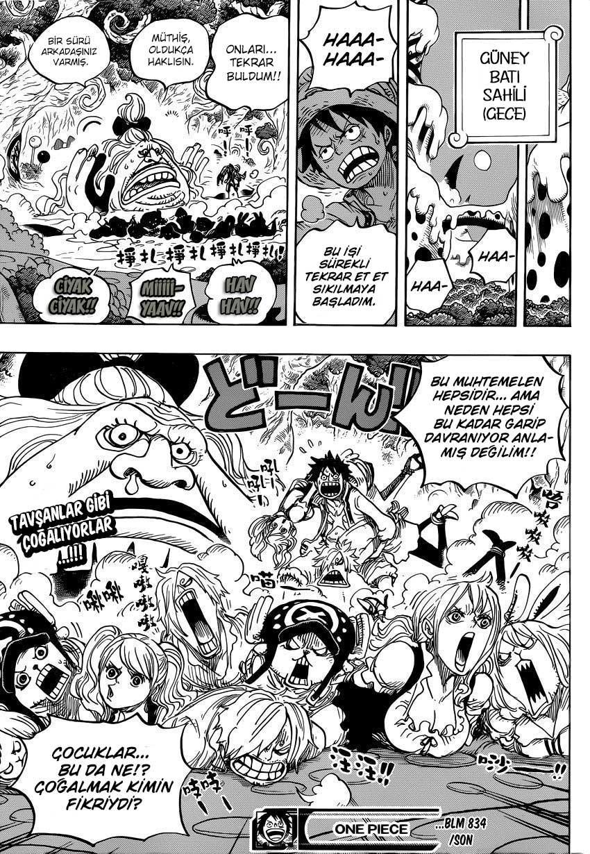 One Piece mangasının 0834 bölümünün 18. sayfasını okuyorsunuz.