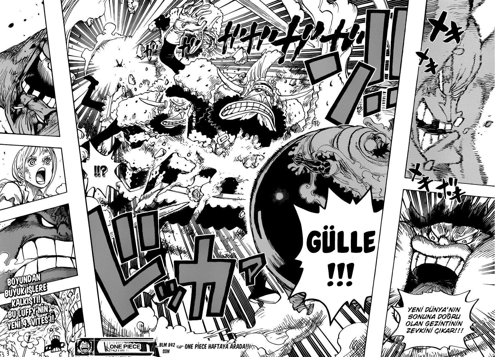 One Piece mangasının 0842 bölümünün 14. sayfasını okuyorsunuz.