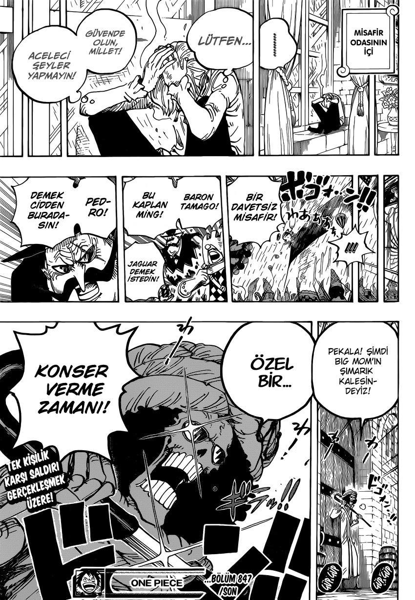 One Piece mangasının 0847 bölümünün 18. sayfasını okuyorsunuz.