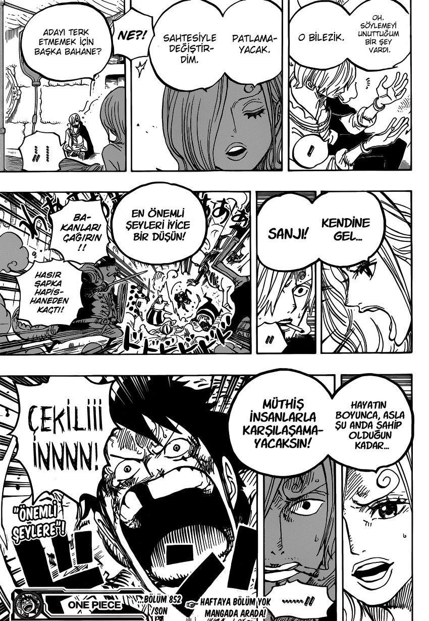 One Piece mangasının 0852 bölümünün 18. sayfasını okuyorsunuz.