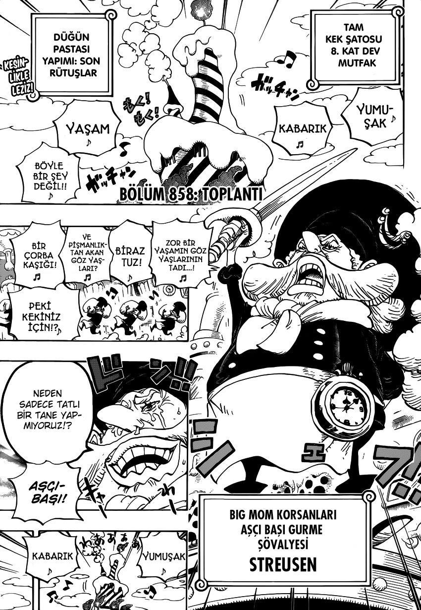One Piece mangasının 0858 bölümünün 3. sayfasını okuyorsunuz.