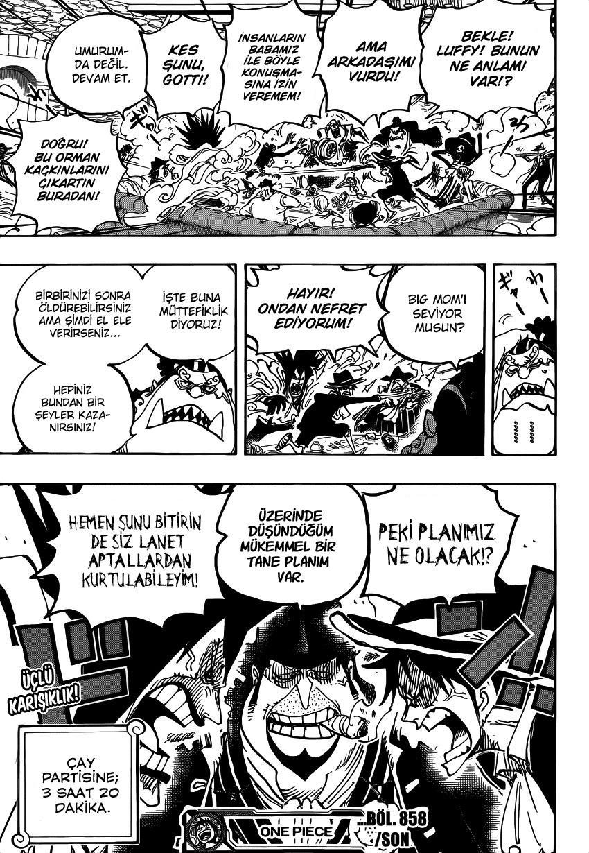 One Piece mangasının 0858 bölümünün 17. sayfasını okuyorsunuz.