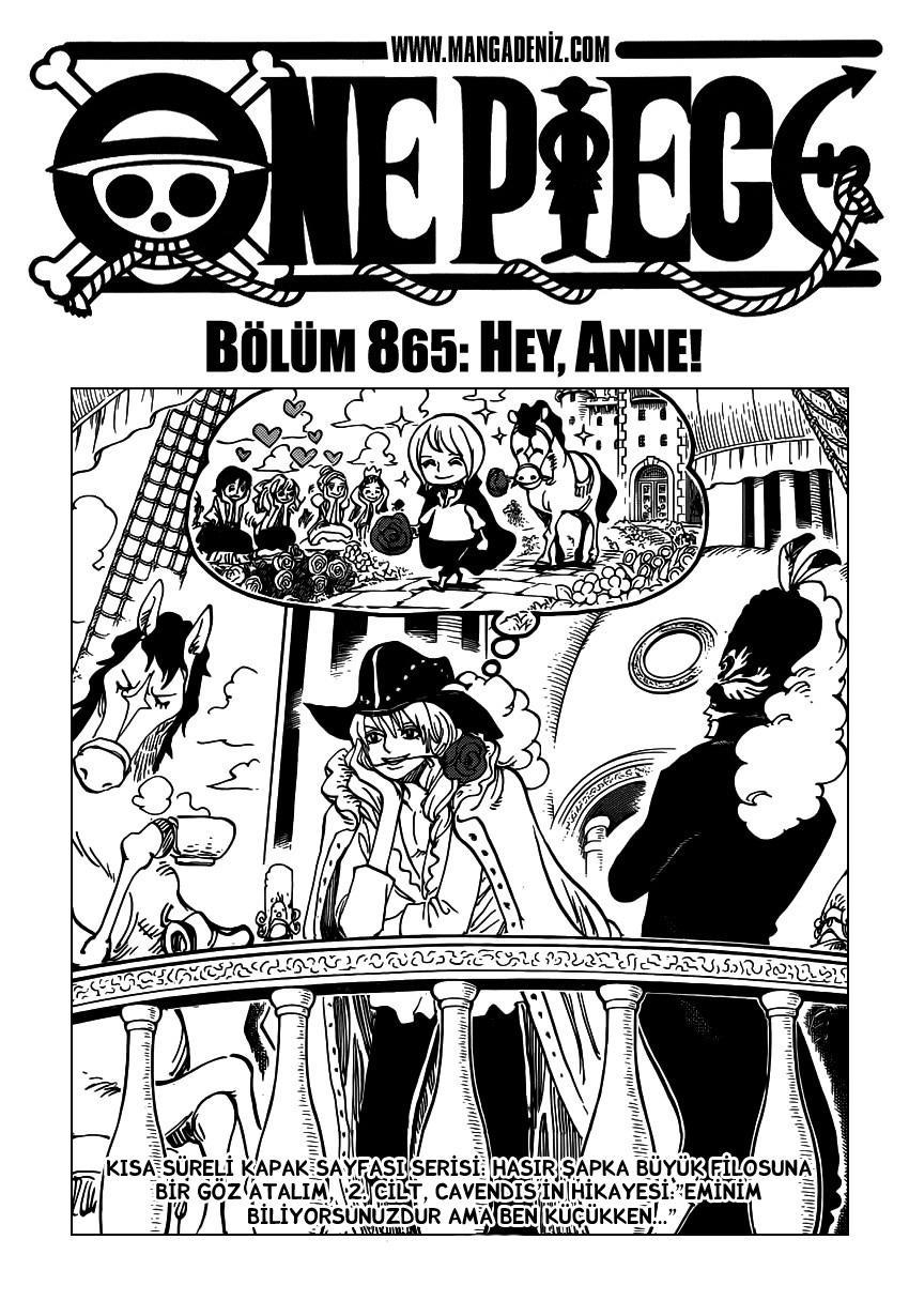 One Piece mangasının 0865 bölümünün 2. sayfasını okuyorsunuz.